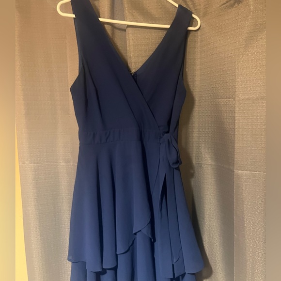 navy blue skater dress very comfortable perfect for any occasion - Picture 1 of 3